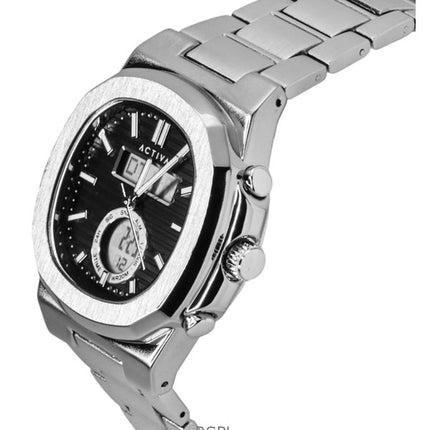 Orologio da uomo Invicta Activa in acciaio inossidabile con quadrante nero al quarzo ACW2279-005