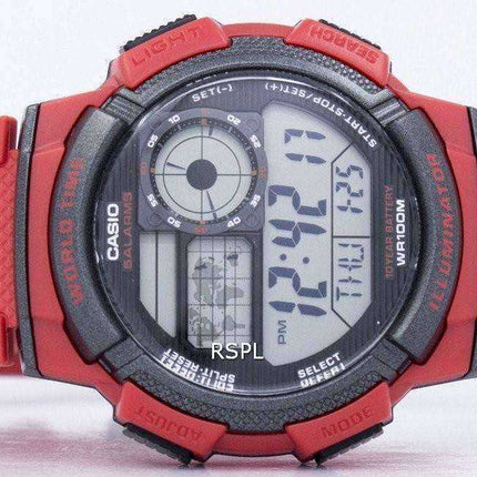 Orologio da polso Casio Youth World Time Alarm World Map AE-1000W-4AV Orologio da uomo AE1000W-4AV