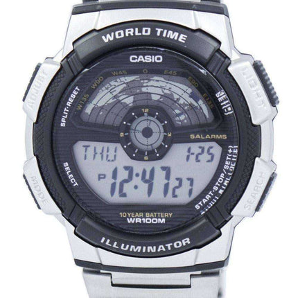 Casio Youth Illuminator World Time Orologio digitale da uomo AE-1100WD-1AV AE1100WD-1AV