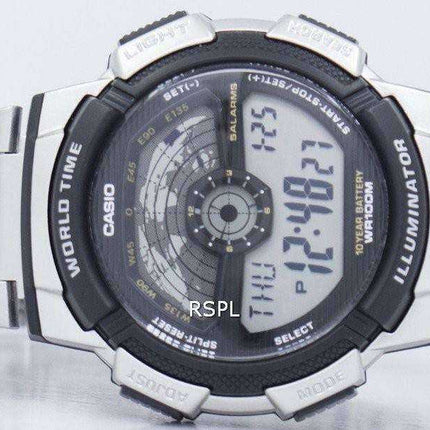 Casio Youth Illuminator World Time Orologio digitale da uomo AE-1100WD-1AV AE1100WD-1AV