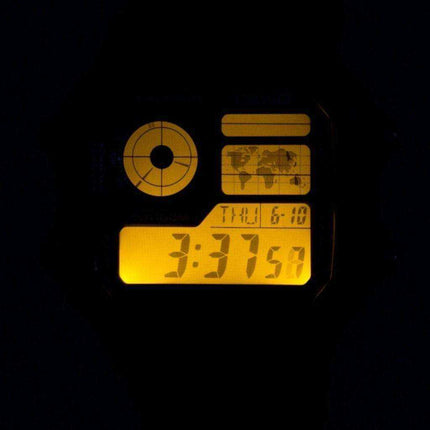 Casio Youth Illuminator World Time Alarm Orologio da uomo AE-1200WH-1AV AE1200WH-1AV