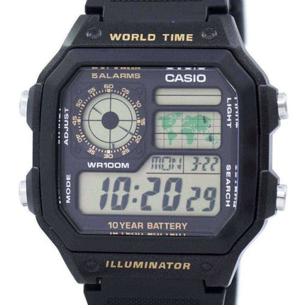 Orologio da uomo Casio Youth Series Digital World Time AE-1200WH-1BVDF AE-1200WH-1BV