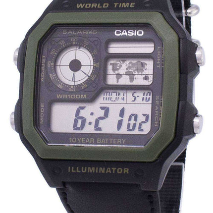 Orologio da uomo Casio Youth Series Digital World Time AE-1200WHB-1BVDF AE-1200WHB-1BV