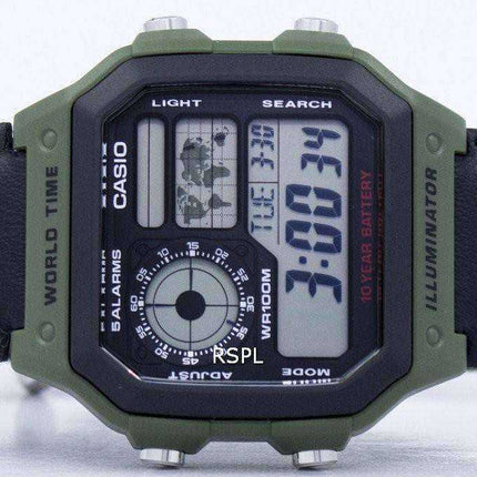 Orologio da uomo Casio World Time Digital AE-1200WHB-3BV AE1200WHB-3BV