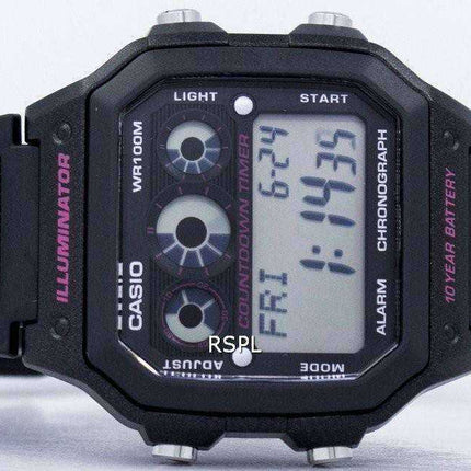 Casio Illuminator Cronografo Alarm Digital AE-1300WH-1A2V AE1300WH-1A2V Orologio da uomo