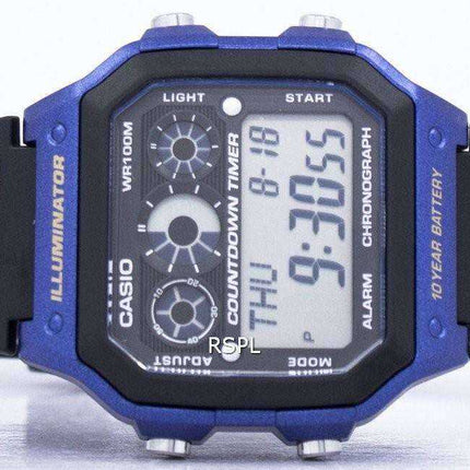 Cronografo Casio Youth Series Illuminator Alarm AE-1300WH-2AV AE1300WH-2AV - Orologio da uomo