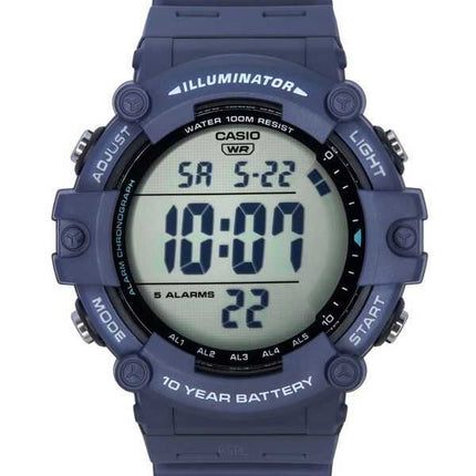 Orologio da uomo Casio Standard Digital Blue Resin Strap Quartz AE-1500WH-2A 100M