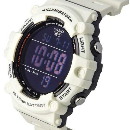 Orologio da uomo Casio Standard Digital White Resin Strap Quartz AE-1500WH-8B2 100M