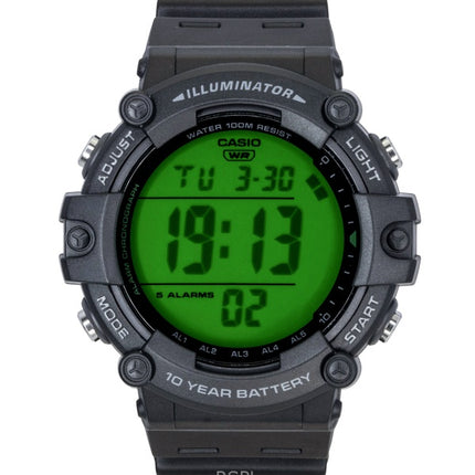 Orologio da uomo Casio multifunzione digitale con cinturino in resina al quarzo AE-1500WHC-1AV 100M