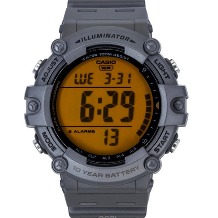 Orologio da uomo Casio multifunzione digitale con cinturino in resina al quarzo AE-1500WHC-8AV 100M