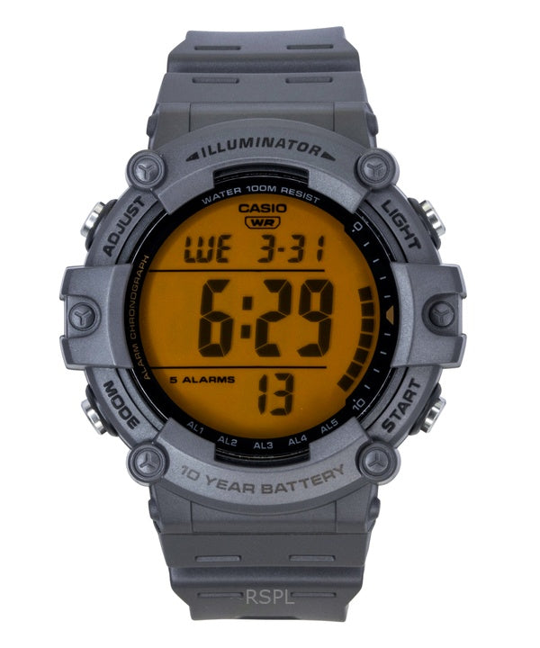 Orologio da uomo Casio multifunzione digitale con cinturino in resina al quarzo AE-1500WHC-8AV 100M