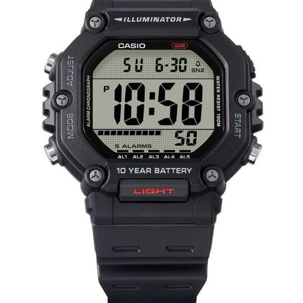 Orologio da uomo Casio Digital Resin Strap Quartz AE-1600H-1AV 100M