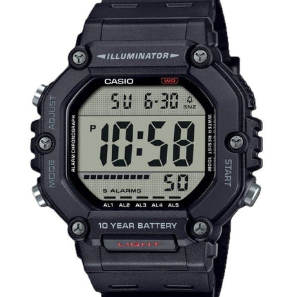 Orologio da uomo Casio Digital Resin Strap Quartz AE-1600H-1AV 100M