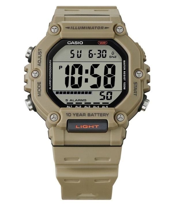 Orologio da uomo Casio Digital Resin Strap Quartz AE-1600H-5AV 100M