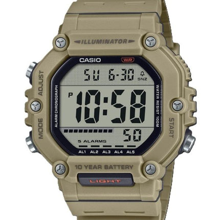 Orologio da uomo Casio Digital Resin Strap Quartz AE-1600H-5AV 100M