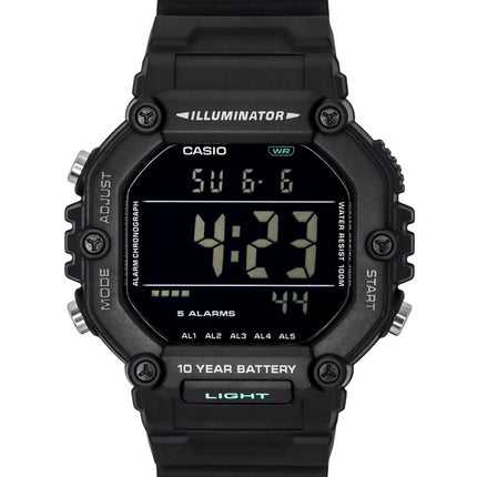 Orologio Casio Digitale al quarzo con cinturino extra lungo, modello AE-1600HX-1BV, impermeabile fino a 100 metri, unisex.