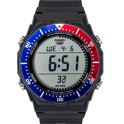Orologio da uomo Casio multifunzione digitale con cinturino in resina e lunetta Pepsi al quarzo AE-1700H-1A2V 100M