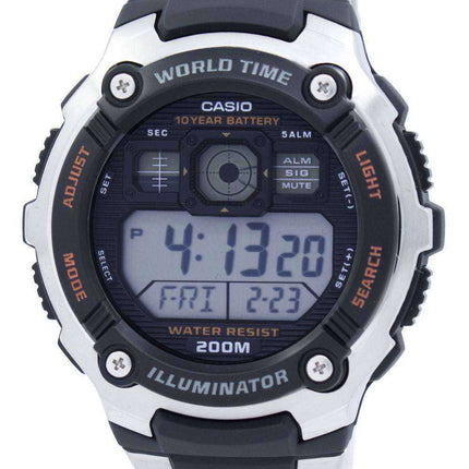 Orologio da uomo Casio Sport Digital World Time AE-2000WD-1AVDF AE2000WD-1AVDF