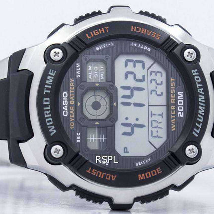 Orologio da uomo Casio Sport Digital World Time AE-2000WD-1AVDF AE2000WD-1AVDF