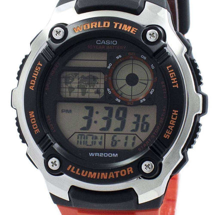 Casio Youth Illuminator World Time Digital AE-2100W-4AV Orologio da uomo AE2100W-4AV