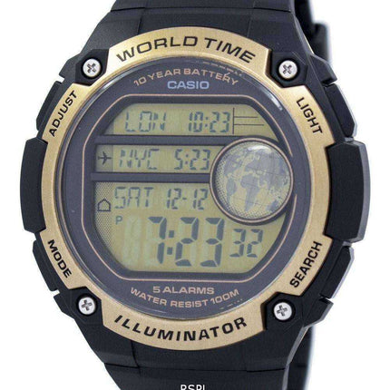 Casio Youth Illuminator World Time Alarm Orologio da uomo AE3000W-9AV AE3000W-9AV