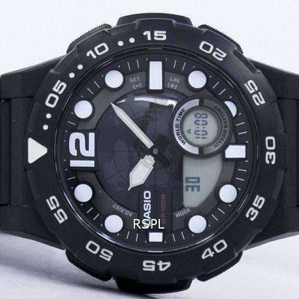 Orologio da uomo Casio World Time analogico digitale AEQ-100W-1AV AEQ100W-1AV