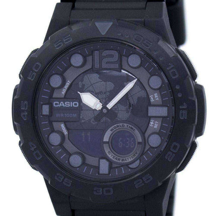 Orologio da uomo Casio World Time analogico digitale AEQ-100W-1BV AEQ100W-1BV