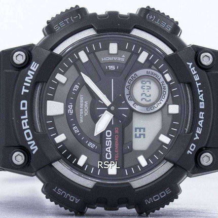 Orologio da uomo Casio Telememo 30 World Time Alarm analogico digitale AEQ-110W-1AV AEQ110W-1AV