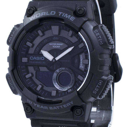 Orologio da uomo Casio Youth Telememo 30 World Time AEQ-110W-1BV AEQ110W-1BV