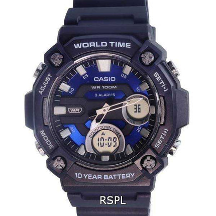 Orologio da uomo Casio Sports analogico digitale al quarzo AEQ-120W-2A AEQ120W-2 100M