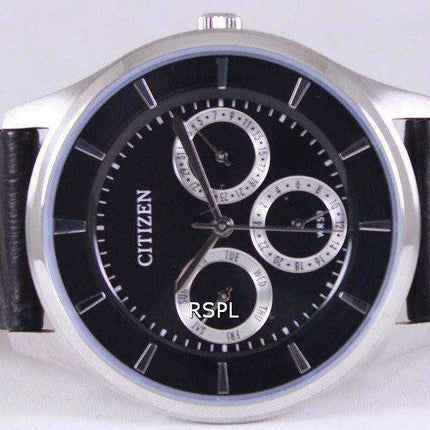 Orologio da uomo Citizen multifunzione quarzo quadrante nero AG8351-01E