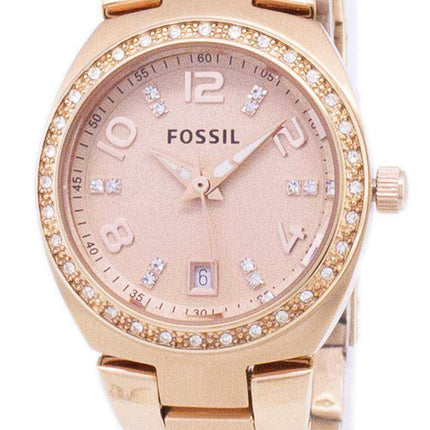 Fossil Serena Crystals Rose Gold Tone Stainless Steel AM4508 - Orologio da donna