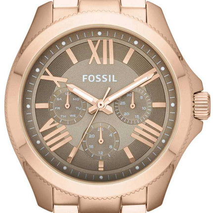 Fossil Cecile Multifunzione Rose Gold-Tone Brown AM4533 Orologio da donna