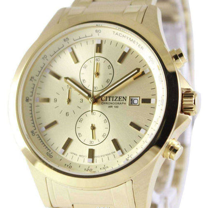 Orologio da uomo Citizen Cronografo in oro con quadrante al quarzo AN3512-54P