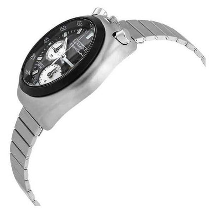 Orologio da uomo Citizen Cronografo in acciaio inossidabile quadrante nero al quarzo AN3660-81E