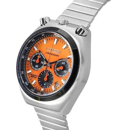 Orologio da uomo Citizen Bullhead Tsnuo Chronograph Limited Edition in acciaio inossidabile con quadrante arancione al quarzo AN3660-81X