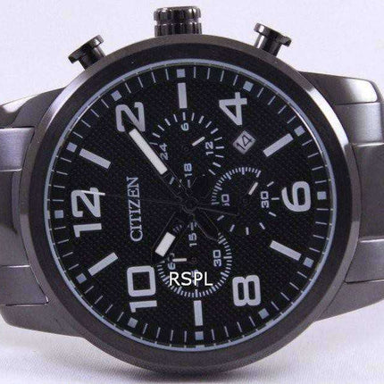 Orologio da uomo Citizen Black IP Cronografo al quarzo AN8055-57E