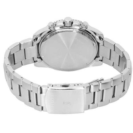 Orologio da uomo Citizen cronografo in acciaio inossidabile quadrante argento al quarzo AN8200-50A 100M