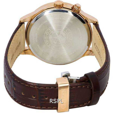 Orologio da uomo Citizen Eco-Drive Moon Phase multifunzione quadrante nero AP1059-19E