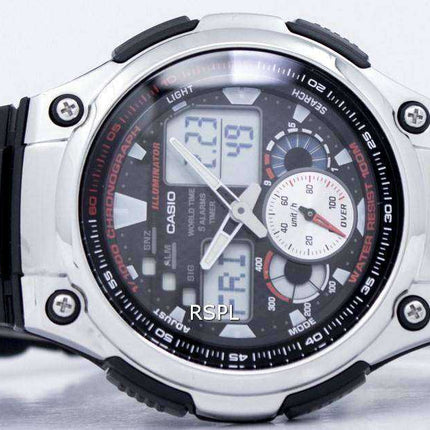 Orologio da uomo Casio Analog Digital Series Illuminatore AQ-190W-1AVDF AQ190W-1AVDF Orologio da uomo