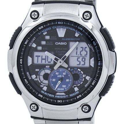 Orologio da uomo Casio Cronografo World Time analogico digitale AQ-190WD-1AV AQ190WD-1AV