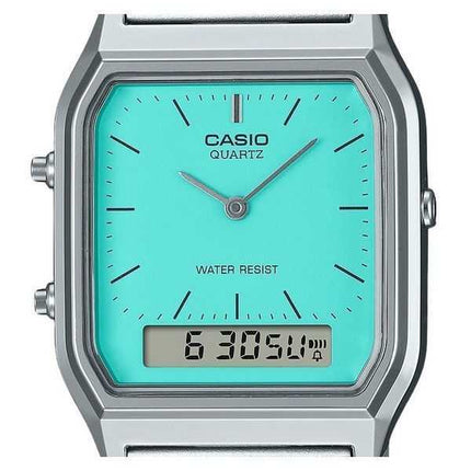 Orologio unisex Casio vintage analogico digitale quadrante blu al quarzo AQ-230A-2A2