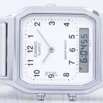 Casio vintage dual time analogico digitale al quarzo AQ-230A-7BMQ AQ230A-7BMQ orologio unisex