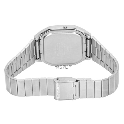 Orologio Casio Vintage Analogico Digitale in Acciaio Inox con Quadrante Argento al Quarzo AQ-240E-7A Unisex