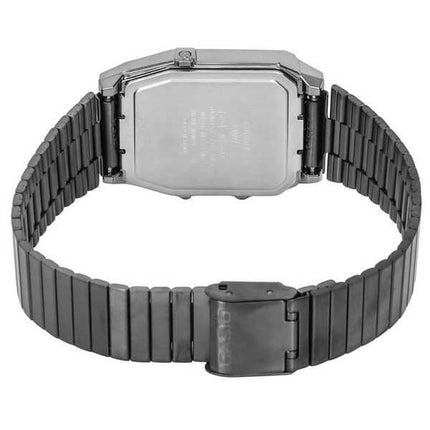 Orologio unisex Casio vintage analogico digitale in acciaio inossidabile con quadrante salmone al quarzo AQ-800ECGG-4A
