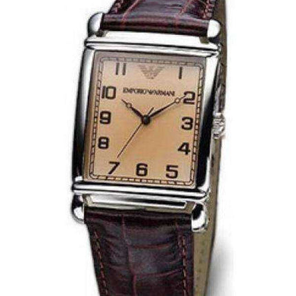 Emporio Armani Classic Champagne quadrante rettangolare AR0491 orologio da donna