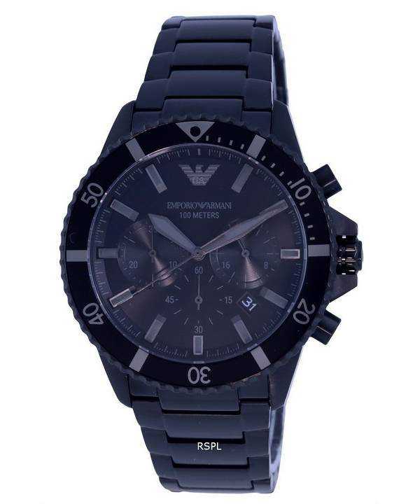 Orologio da uomo Emporio Armani cronografo in acciaio inossidabile al quarzo AR11363 100M