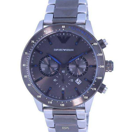 Orologio da uomo Emporio Armani con cronografo e tachimetro in acciaio inossidabile al quarzo AR11391