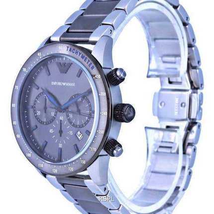 Orologio da uomo Emporio Armani con cronografo e tachimetro in acciaio inossidabile al quarzo AR11391
