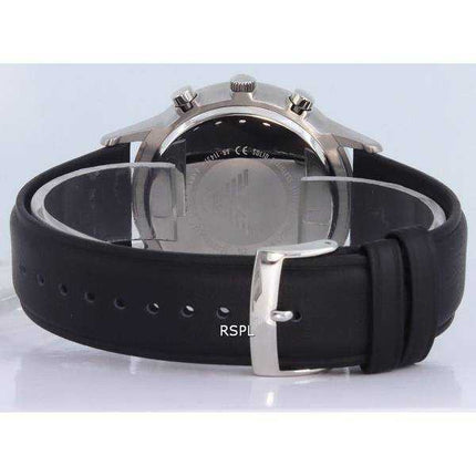 Orologio da uomo Emporio Armani Chronograph Leather quadrante nero Quartz AR11431 da uomo